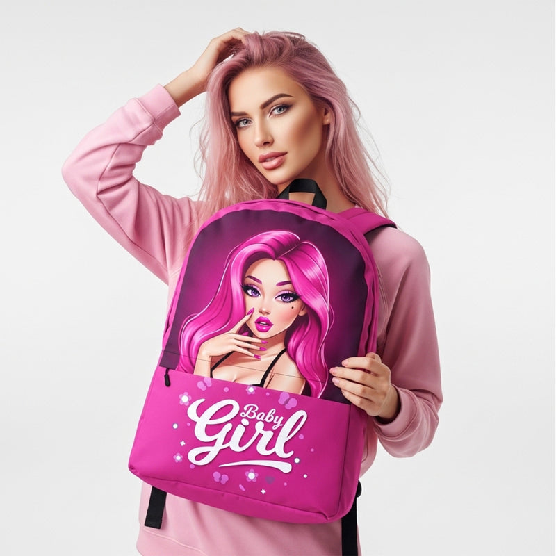 Baby Girl Statement Backpack – Water-Resistant Everyday Travel & School Bag