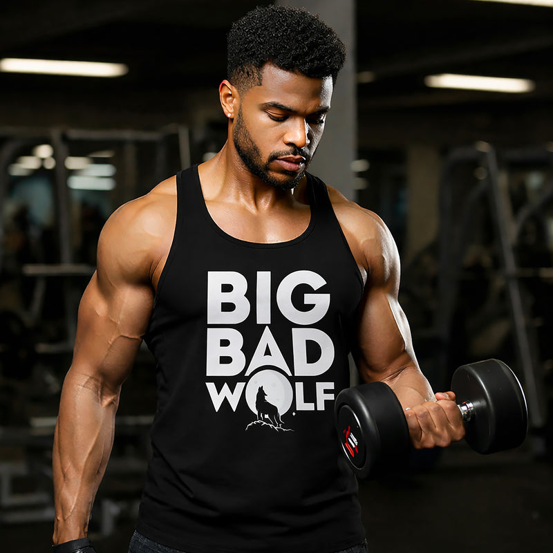 Big Bad Wolf Men’s Premium Tank Top – Bold Gym & Streetwear
