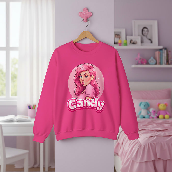 Cute Candy Pink Women's Sweatshirt