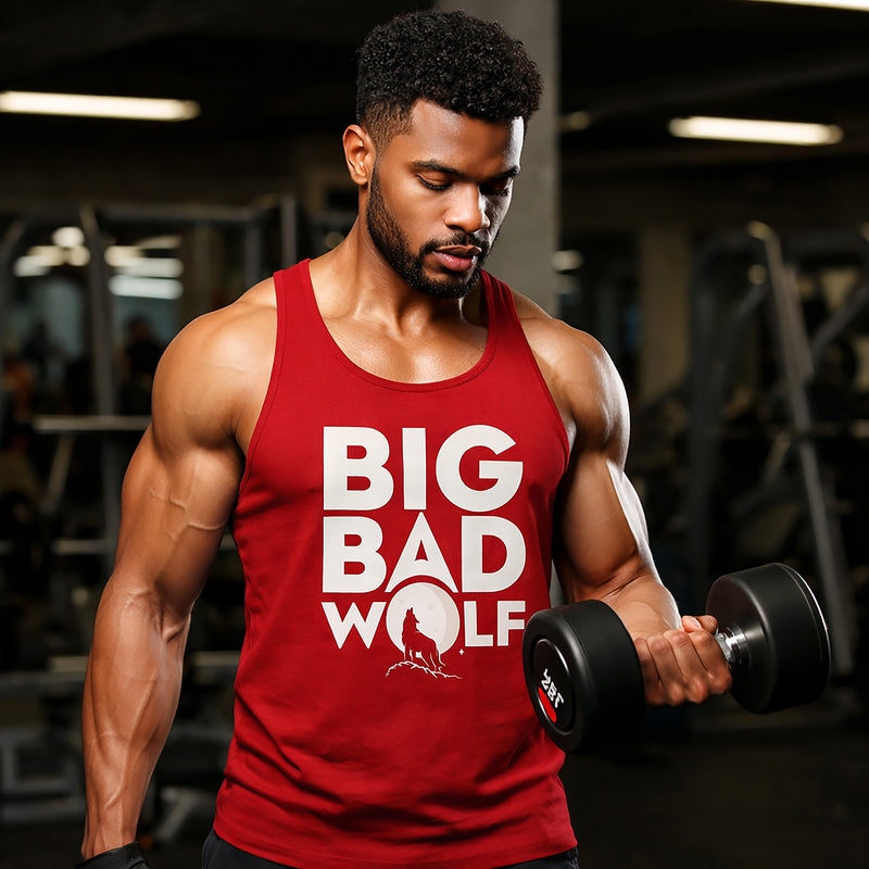 Big Bad Wolf Men’s Premium Tank Top – Bold Gym & Streetwear