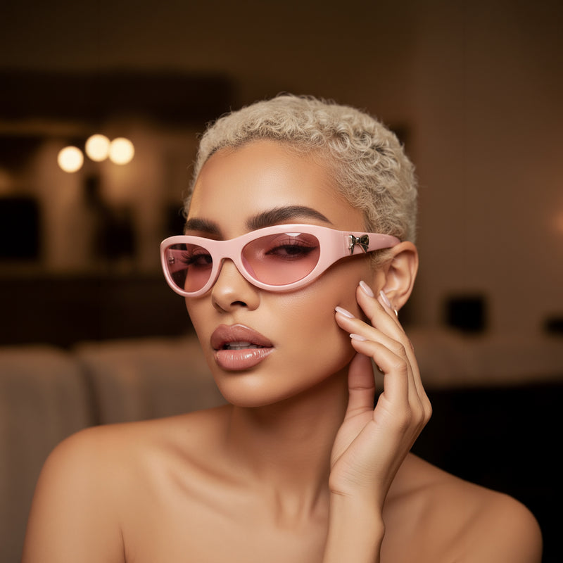 Polycarbonate Frame Cat-Eye Sunglasses