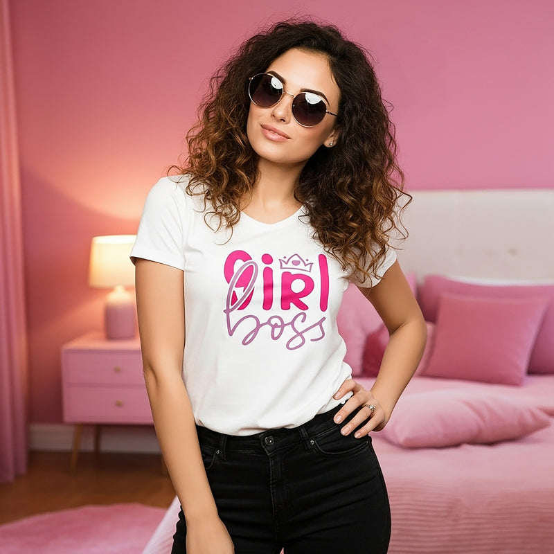 Empowerment Girl Boss - Women’s Relaxed V-neck T-shirt