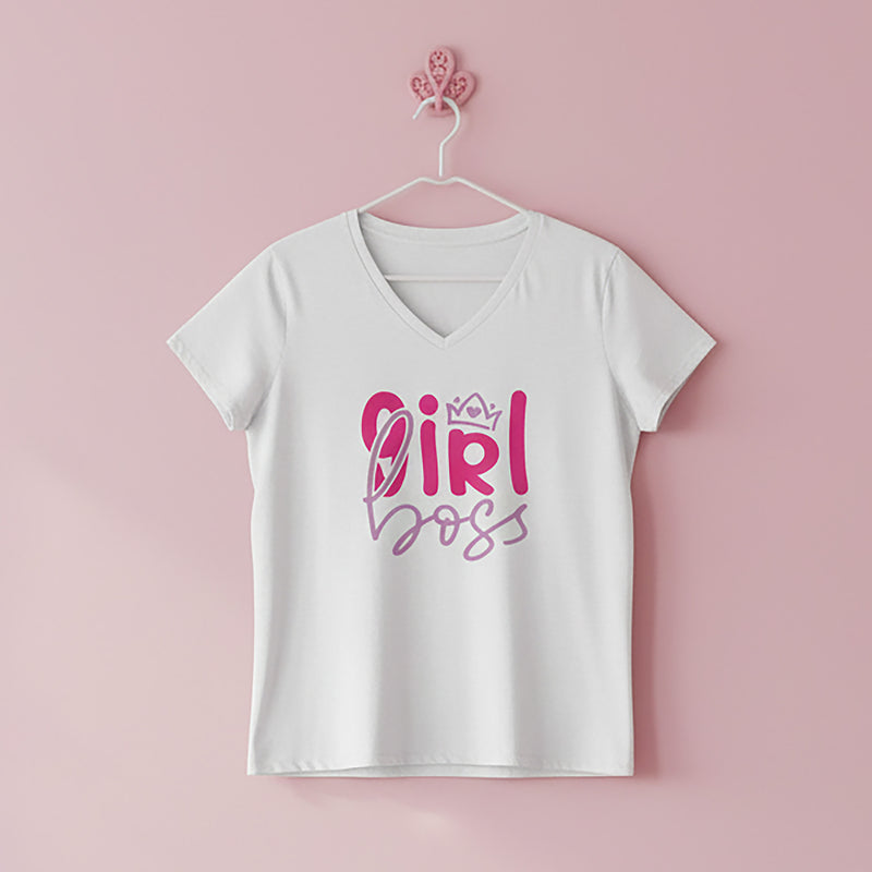 Empowerment Girl Boss - Women’s Relaxed V-neck T-shirt