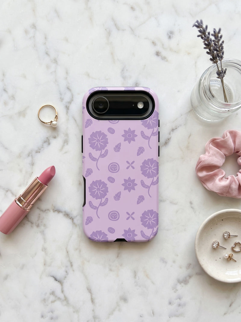 Lavender Fields | Whimsical Floral Tough iPhone® Case