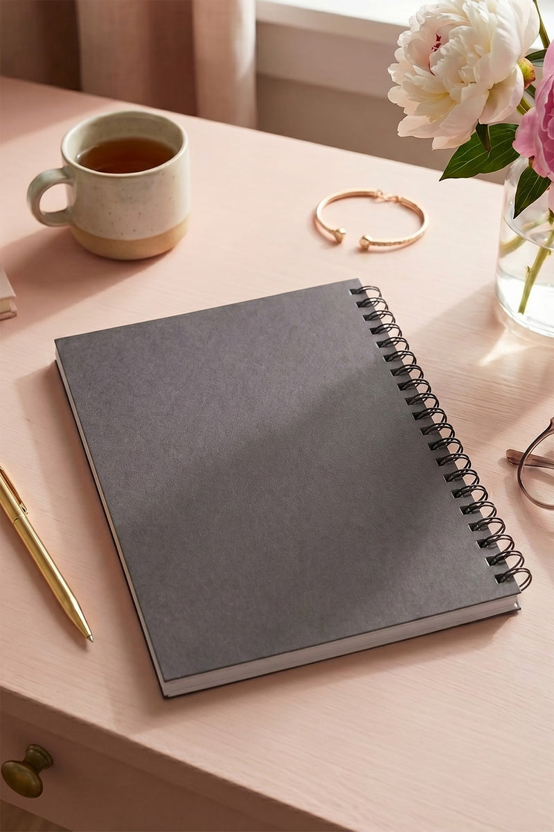 I Love You Mum Bear Hug Spiral Bound Journal | Floral Mother's Day Notebook