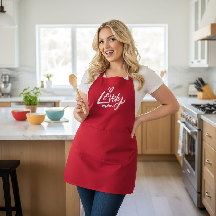 Lovely Mom Organic Cotton Apron with Pocket