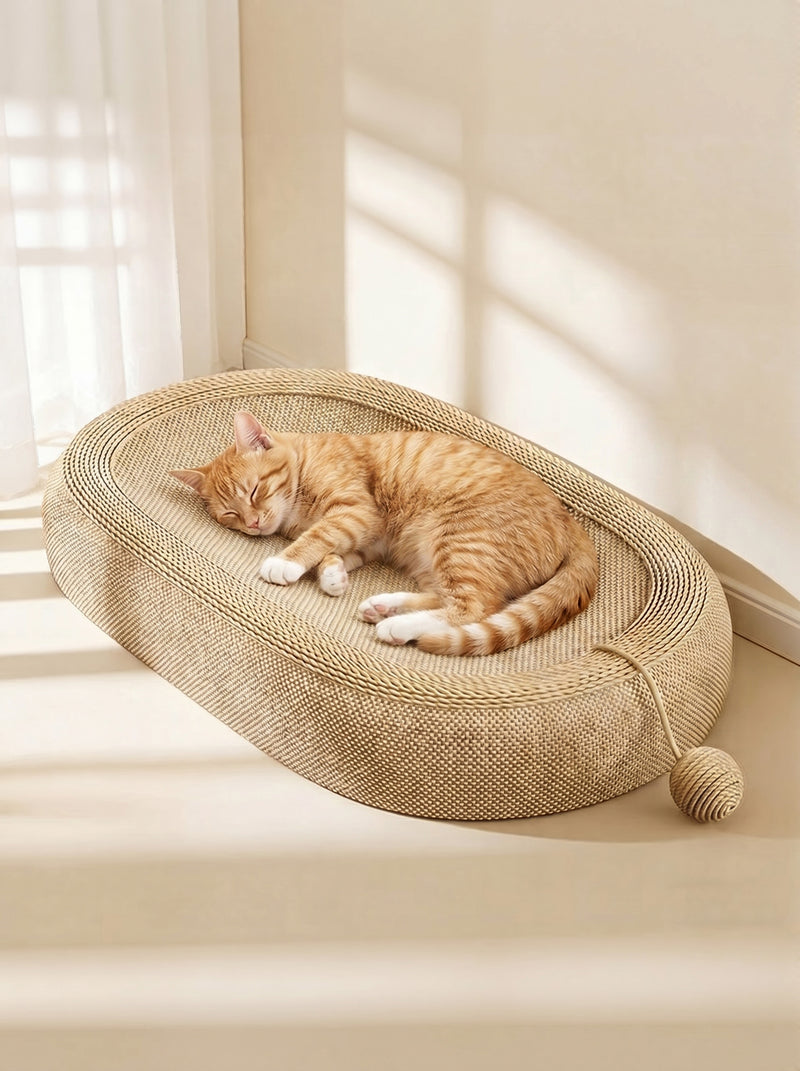 Oval Cat Scratching Bed