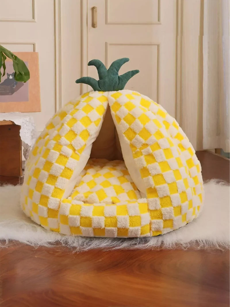 Pineapple Shaped Cozy Pet Nest