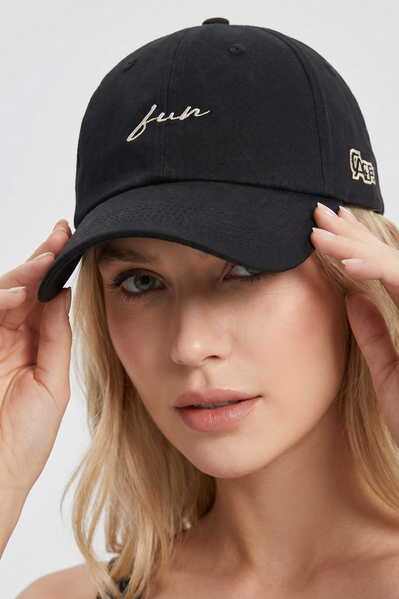 Embroidered Letter Casual Baseball Cap
