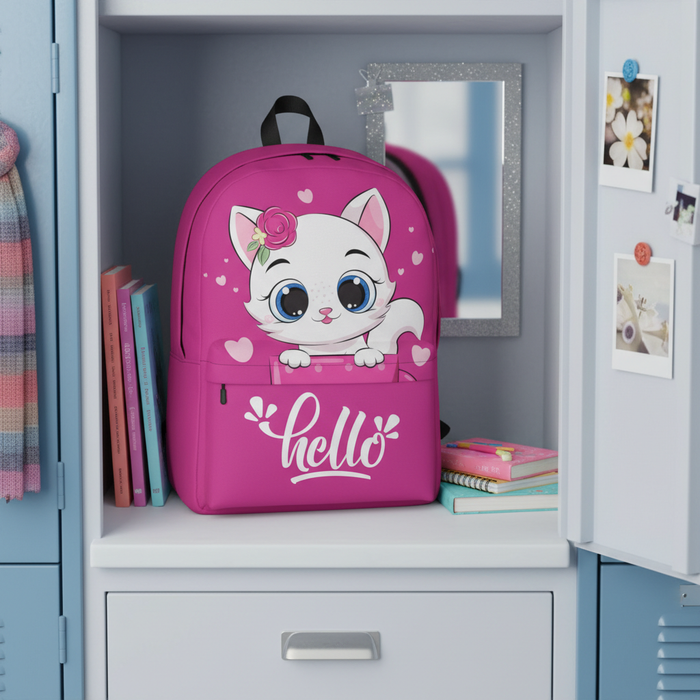 Hello Kitty Blossom Kids Backpack – Water-Resistant School & Travel Bag