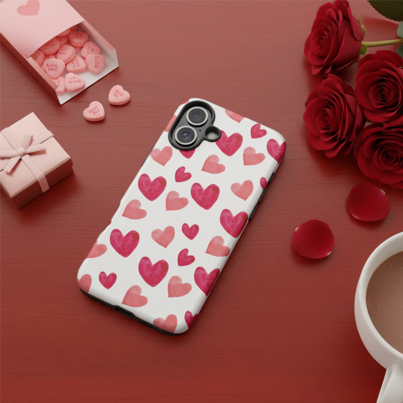 Cute Hearts iPhone® Tough Case – Stylish Protective Phone Case