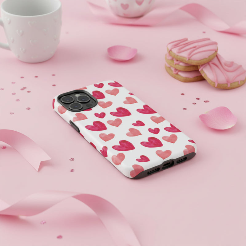 Cute Hearts iPhone® Tough Case – Stylish Protective Phone Case